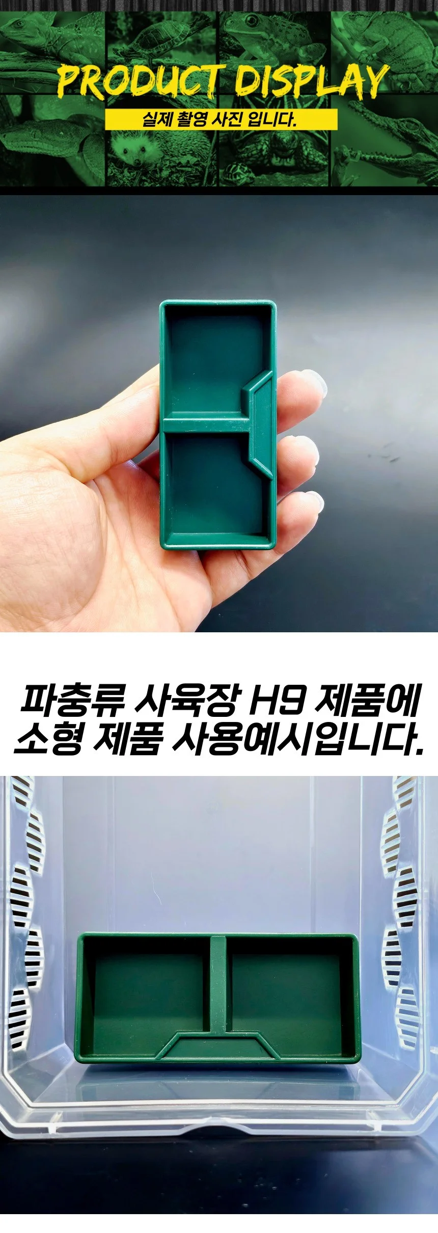 파충류 게코 도마뱀 소형 먹이 그릇 사육장 물 사료 키우기 상세5