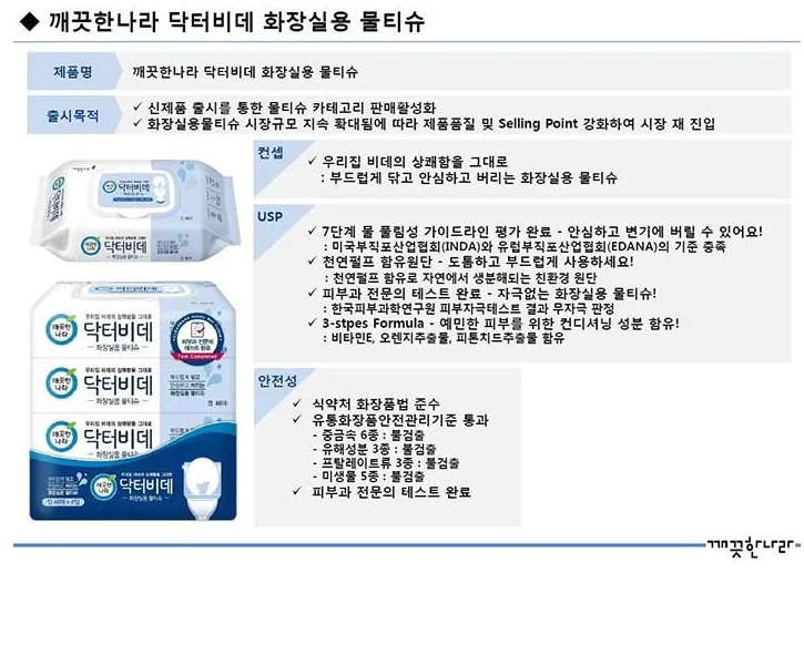 촉촉한 물티슈 캡형 4팩 세트 상세1