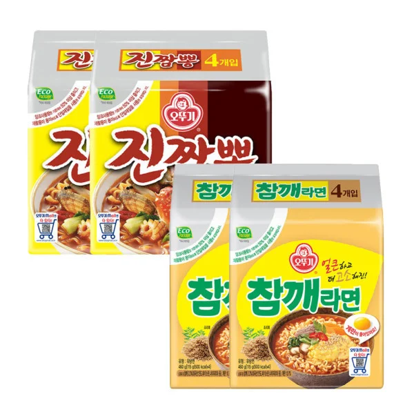 오뚜기 참깨라면 (4개입x2개) + 진짬뽕 (4개입x2개) (총 16개) 상세1