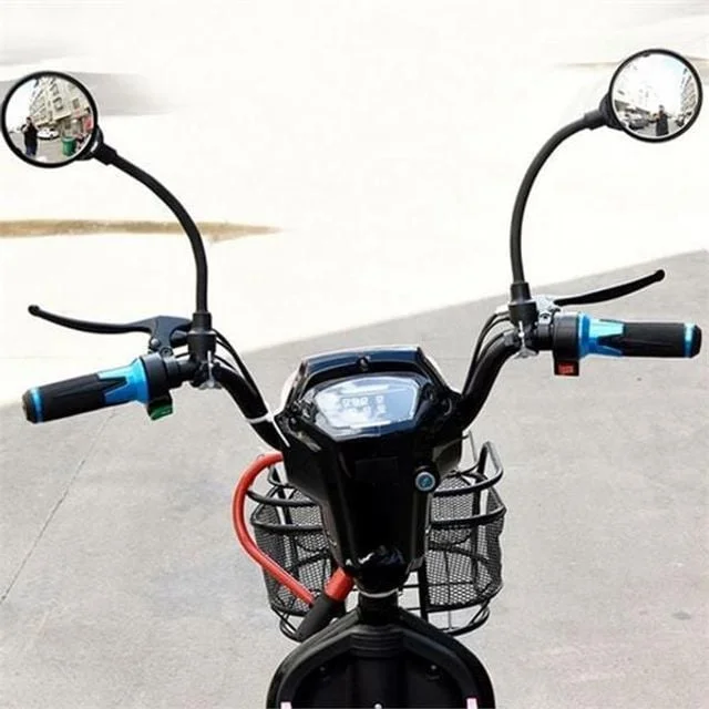 자전거 사이드 미러 자전거 후사경 미니벨로 킥보드 접이식 핸들바 원형 거울 백미러 mtb 라이딩 퀵보드