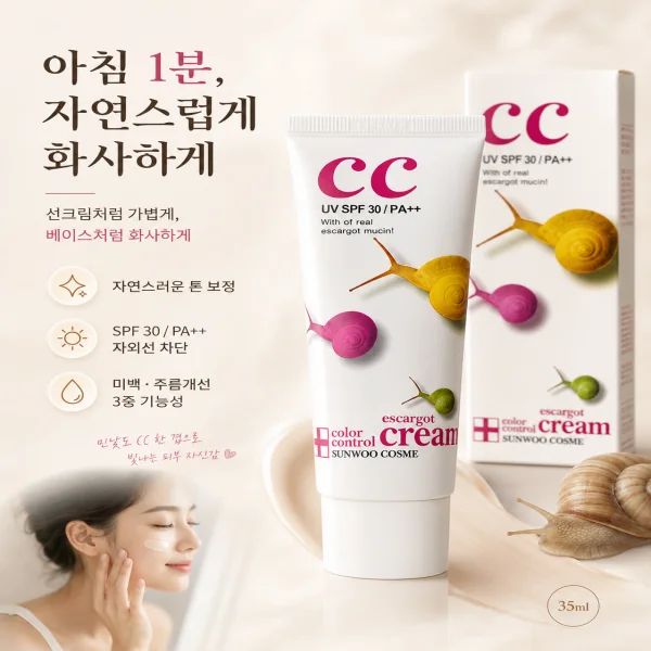 컬러컨트롤 에스카르고 씨씨크림 35ml 상세3