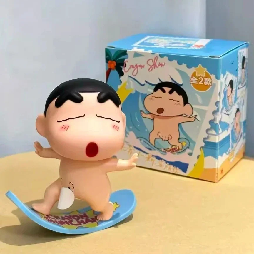 짱구욕실피규어 귀여운 누드 파도타기 크레용 짱구 엉덩이 인형 탁상 장식품 차 트렁크 손으로 상세1