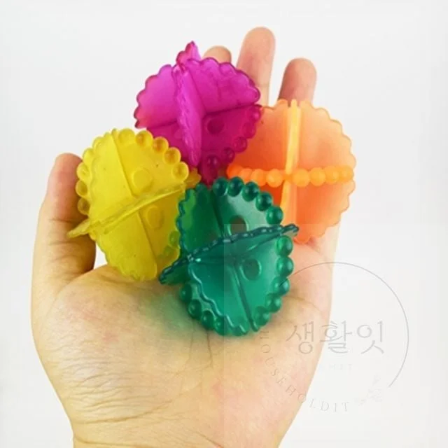 엉킴방지 세탁볼 4개입 세탁기볼 가정용세탁볼 세탁기세탁볼 정전기제거 빨래엉킴방지세탁볼