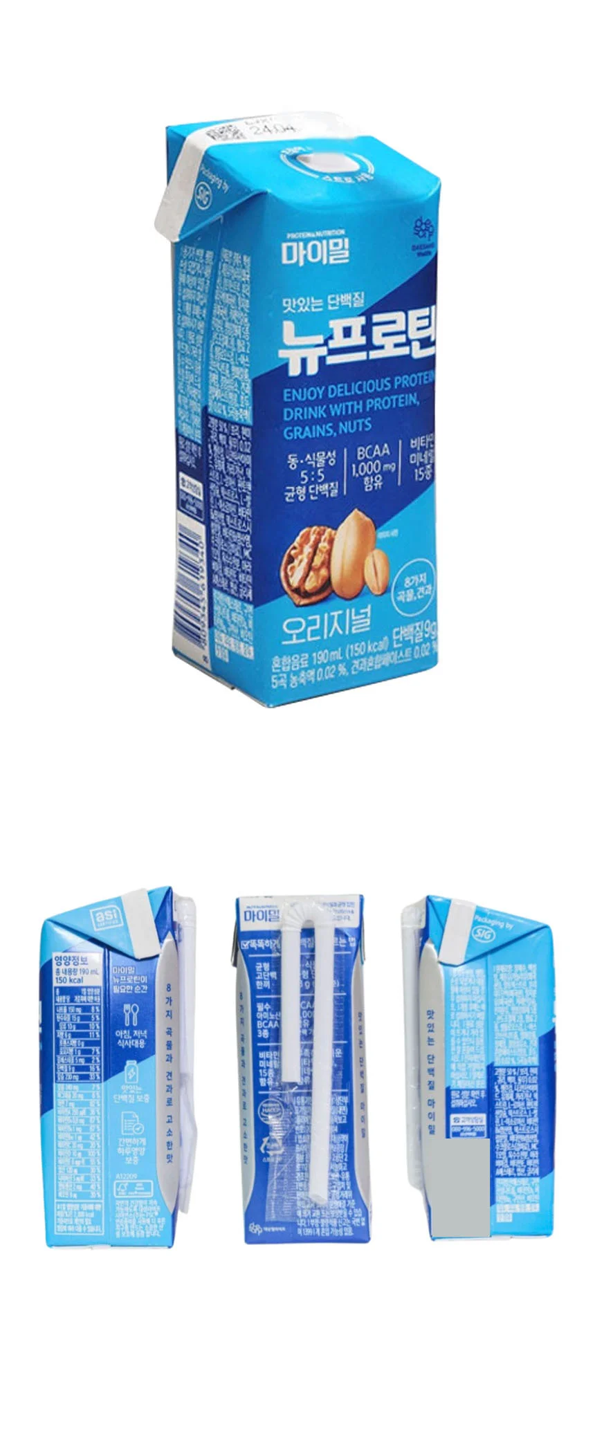 마이밀 마시는 뉴프로틴 오리지널 190ml x 16팩 (1개) 상세1