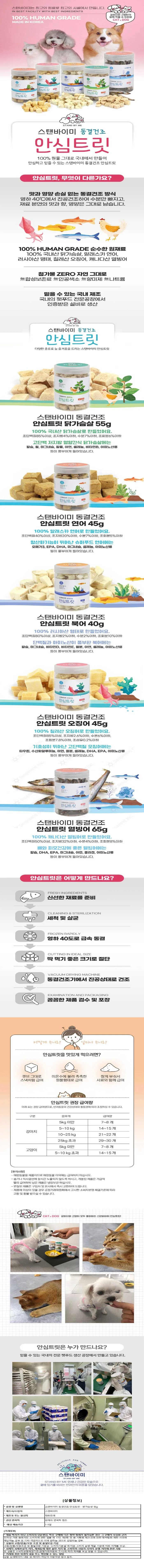 스탠바이미 동결건조 안심트릿 - 닭가슴살 55g 상세1