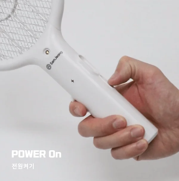 모기파리 캠핑용 해충킬러 2중안전 라켓형 미니모기채 상세2