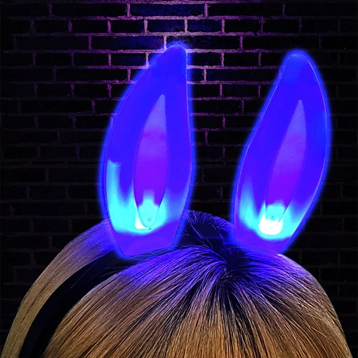 LED 야광 토끼 곰돌이 반짝 파티 야외파티 머리띠