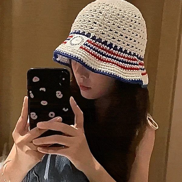 버킷햇벙거지 스트라이프 버킷햇 상세1