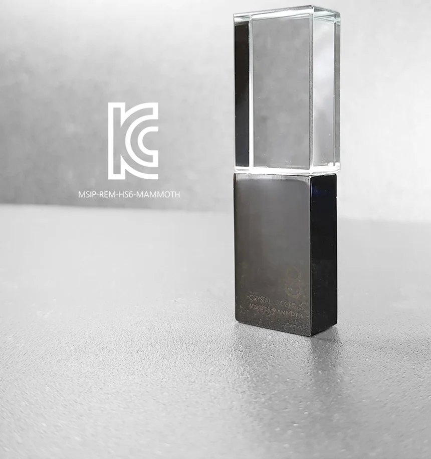 매머드 크리스탈 USB 4G 4기가 단체 선물 로고 기념품 상세3