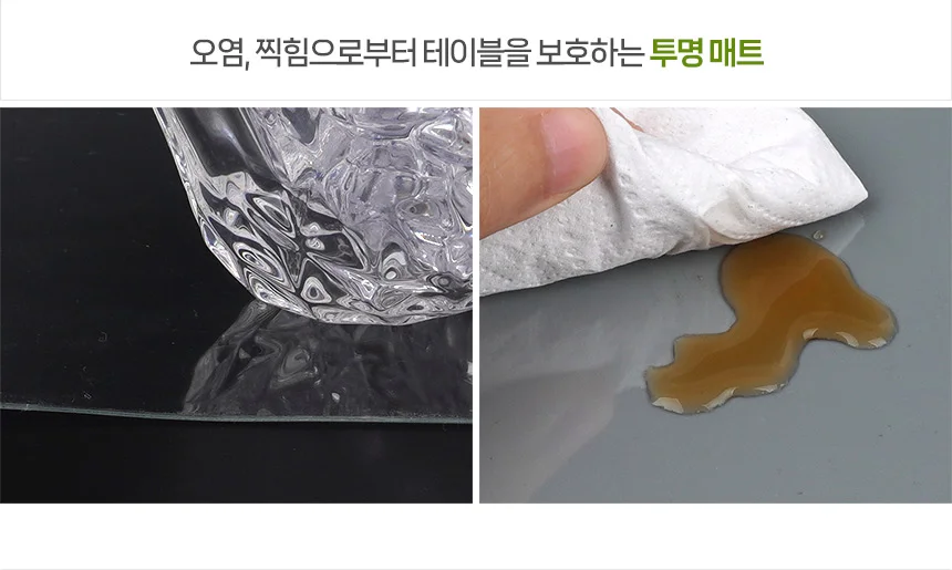 투명테이블매트A2 투명깔판 책상비닐 비닐테이블보 상세2