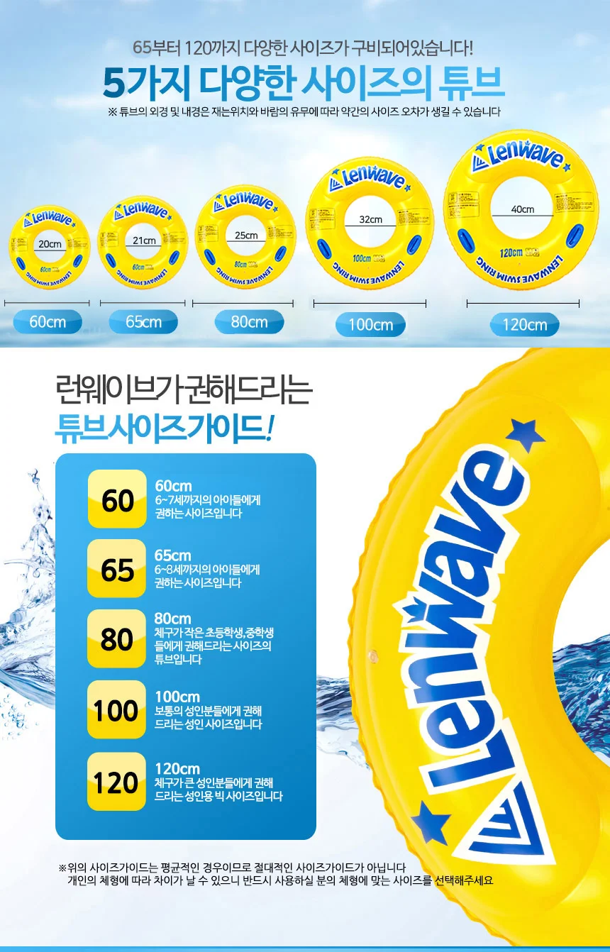 어린이 물놀이 튜브 80CM KC인증 원형 수영장 추천 상세4