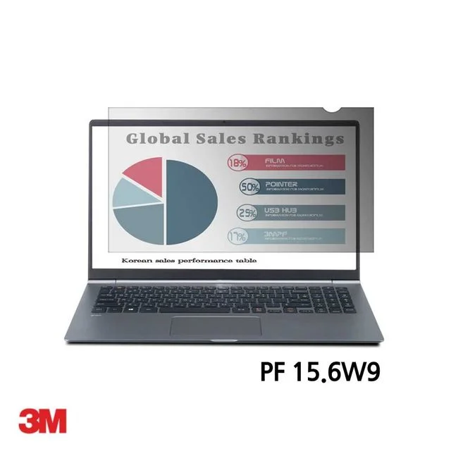 3M PF 15.6W9 노트북 블랙 정보 보안필름 345x194