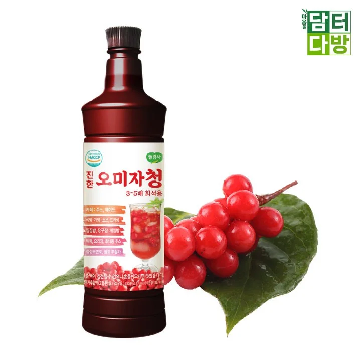 (무배) 광야식품 진한 오미자청 원액 970ml