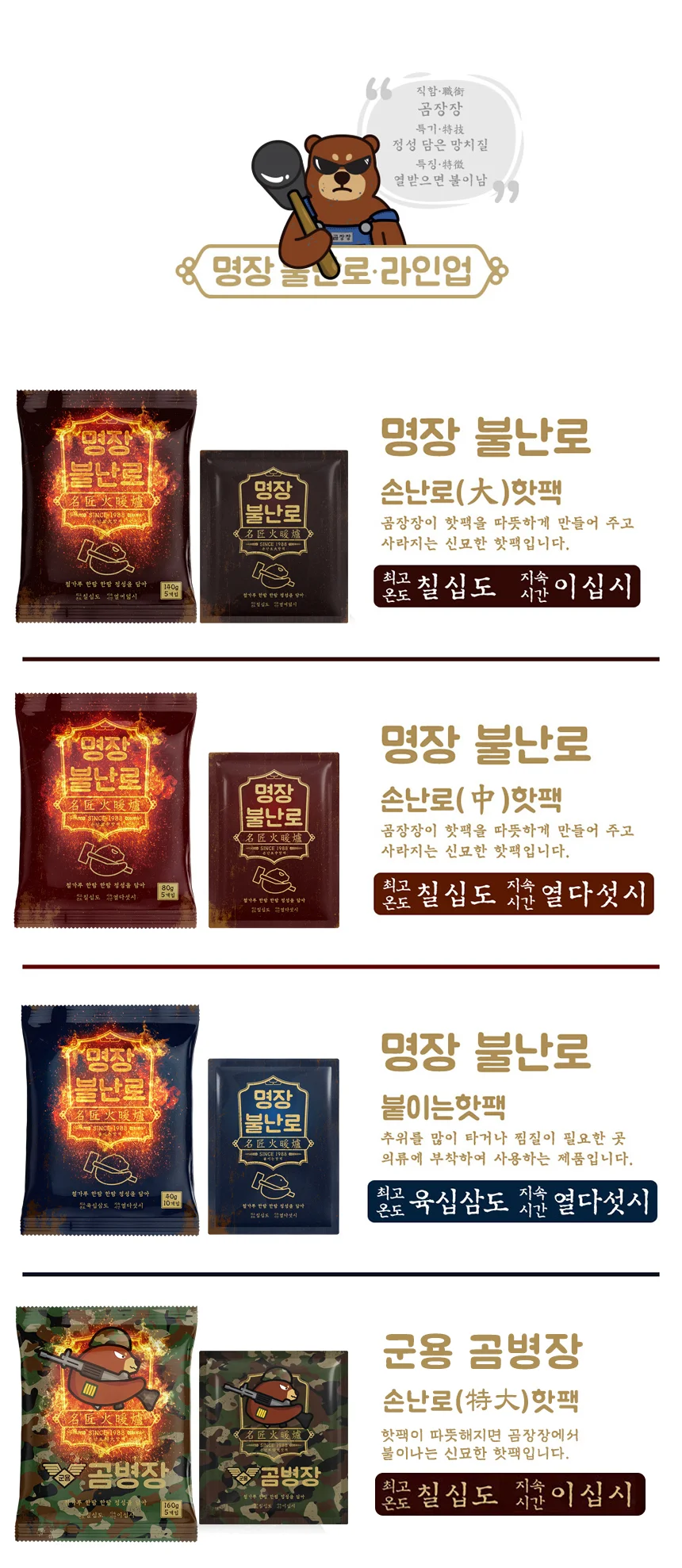 손난로 핫팩 80g 30개입 상세2