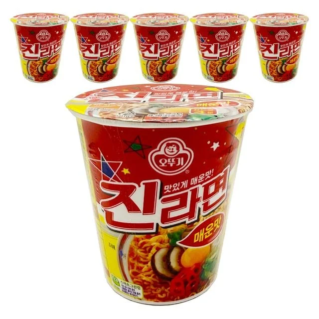 오뚜기 진라면 매운맛 소컵 65gx6개