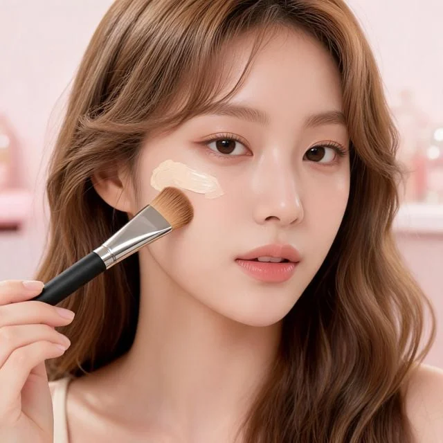 파운데이션 스퀘어 화장품 메이크업 베이스 도구 화장 용품 뷰티 아이템