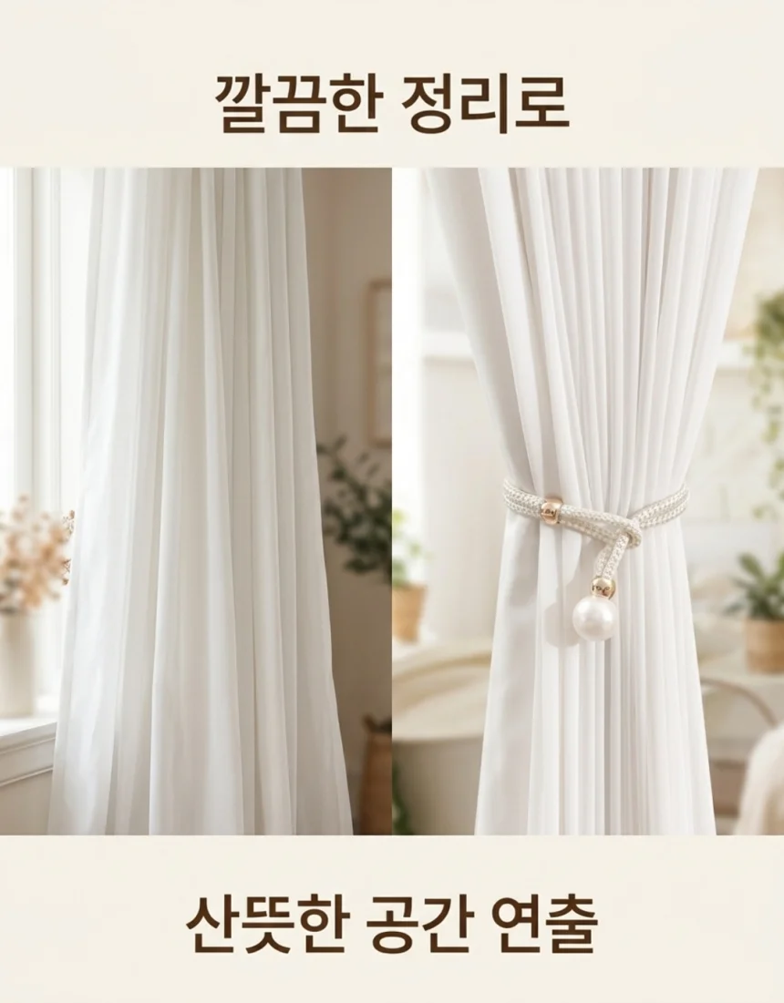 커튼 고정 타이백 홀더 스트랩볼 상세2