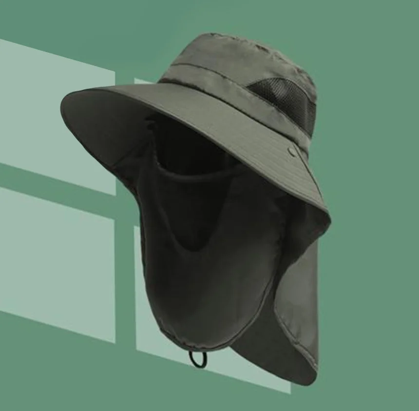 자외선 차단 모자 베이지 농사용모자 일모자 상세5