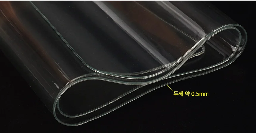 PVC 연질 투명 테이블 매트 A3 기스방지 방수패드 깔개 책상커버 오염방지 상세5