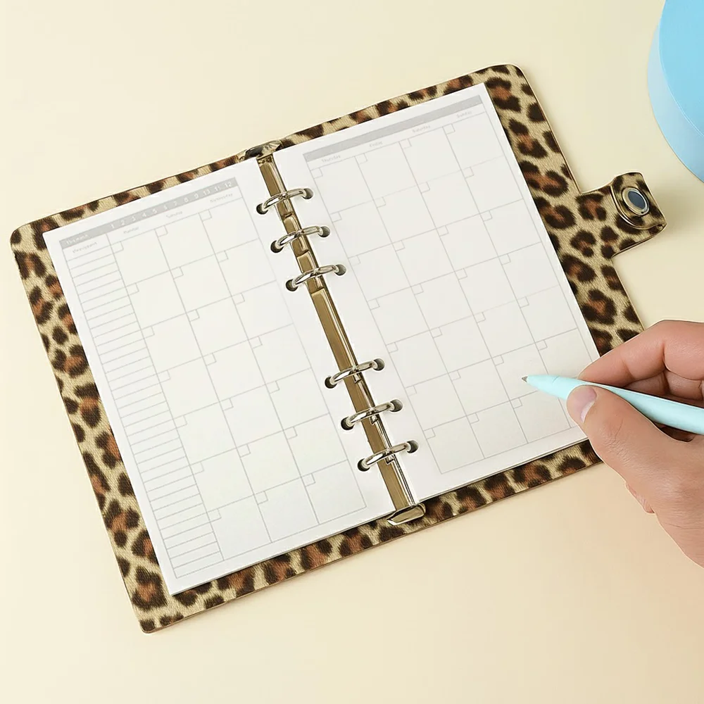 채움 6공 월간 다이어리 속지 먼슬리 리필 내지 A6