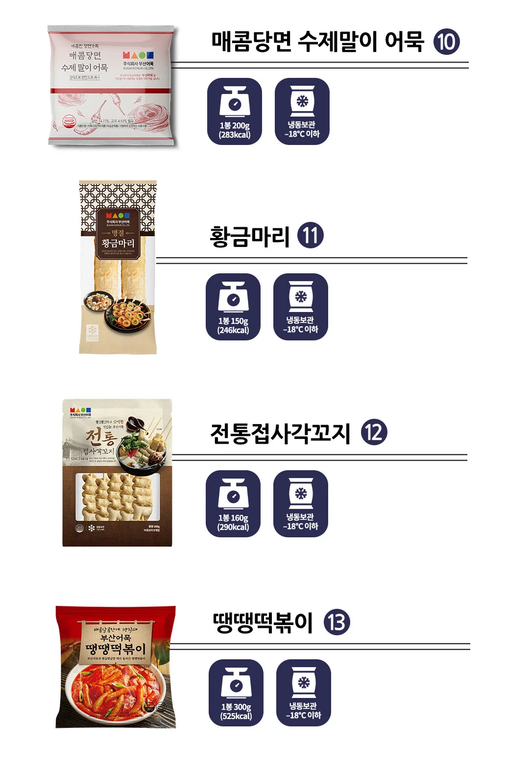 프리미엄 부산어묵 고급 선물세트 (13종 / 총 2220g) 상세5
