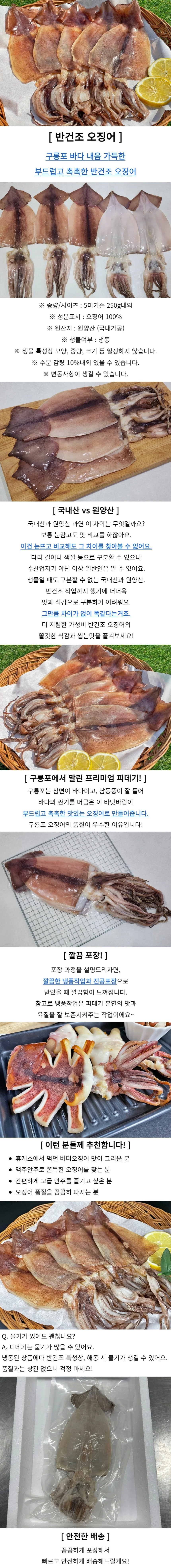 반건조 피데기 오징어 5미 소소 상세1