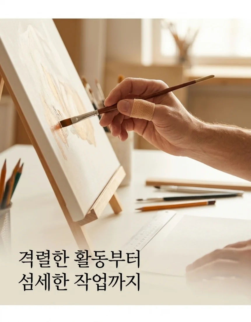 자가점착 탄력밴드 스포츠 테이프 블랙 스킨 2.5cm 5cm 상세5
