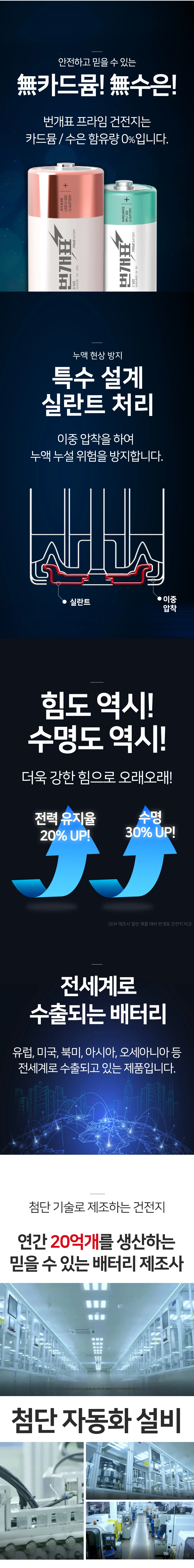 번개표 망간 D 건전지 2알 상세3