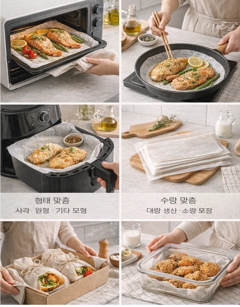 주문제작 사각 종이호일 쿠킹호일 18cmx21cm 상세3