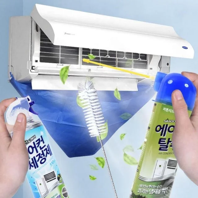 에어컨청소브러쉬 먼지 제거 에어컨 핀 청소 솔 세정 브러쉬 틈새 세트