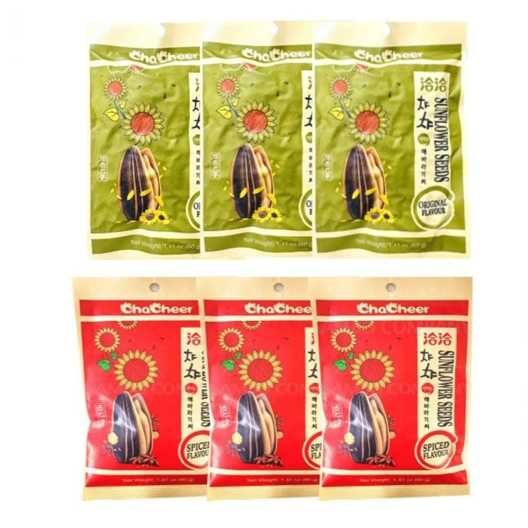 챠챠 해바라기씨 오리지널3개+ 스파이시3개(6개1 세트)