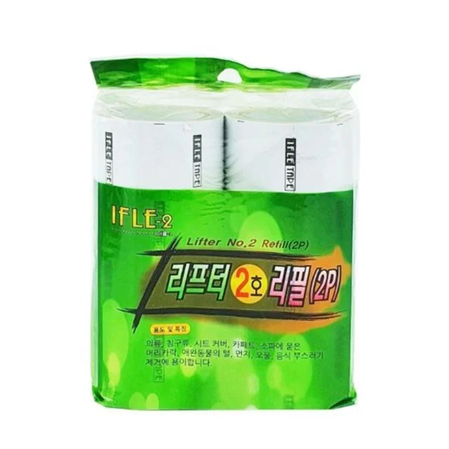 테이프 데일리 리프터2호 리필 2P 머리카락제거 가정용 교환 간편한 고양이털제거기