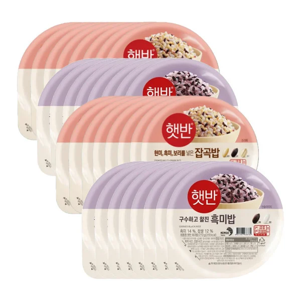 즉석밥 흑미밥210gx16+매일잡곡밥210gx16 상세1