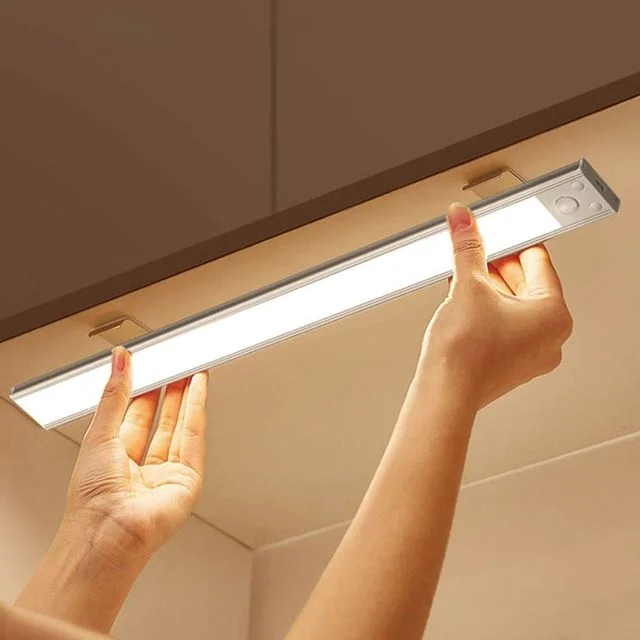 무선센서등 간접조명 자동센서등 계단 건전지 자동 화이트 식등 붙이는조명 옷장 60cm 3색