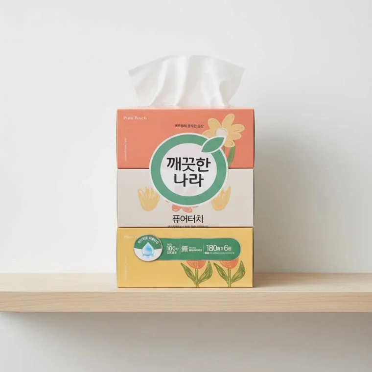 깨끗한나라 미용티슈 180매 6개입