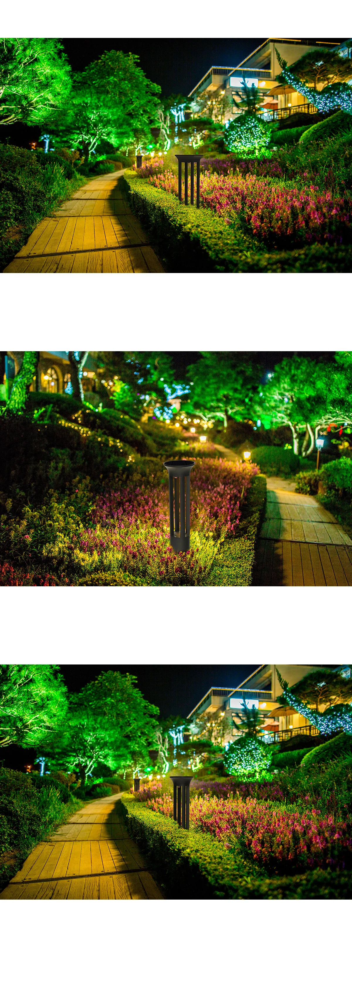 원형태양광조명 잔디등 LED정원등 LED잔디등 LED가로등 상세5