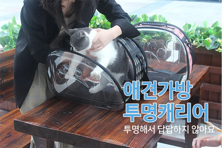 애견가방 대형 핑크 고양이케이지 대형고양이가방 상세2