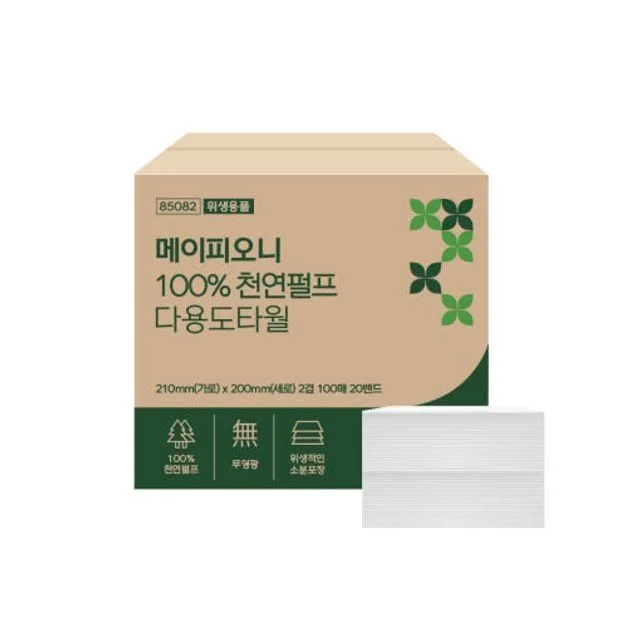 핸드타올 화장지 업소용 일회용 타월 미용 티슈 100% 2000매