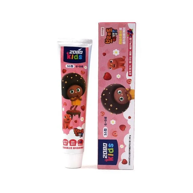 2080키즈 3Step 캐릭터 어린이치약 베리믹스향 80g