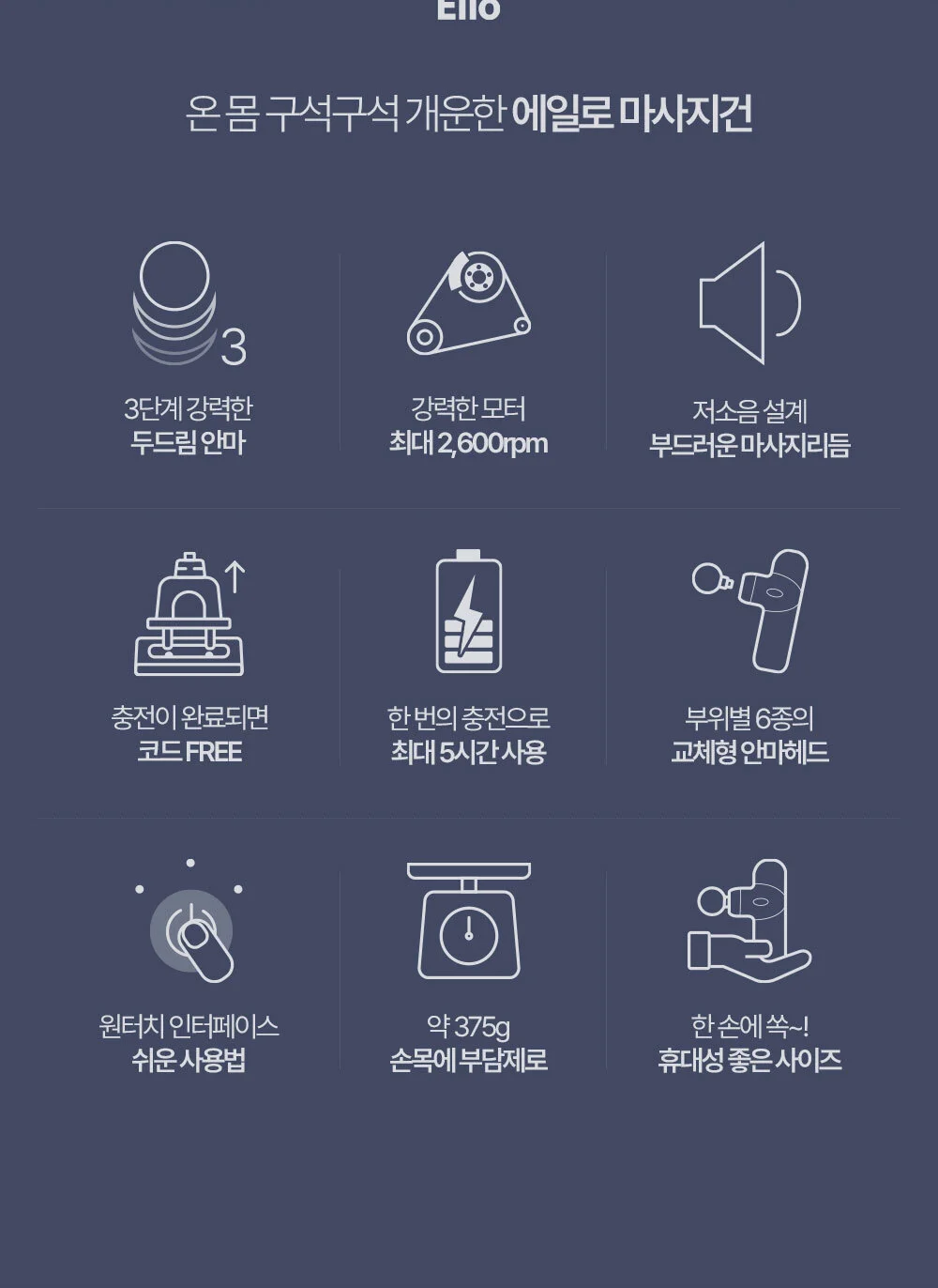 마사지건 소형마사지건 미니마사지건 무선 상세5