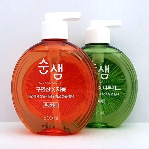애경 순샘 주방세제 베이킹소다 피톤치드 구연산 자몽