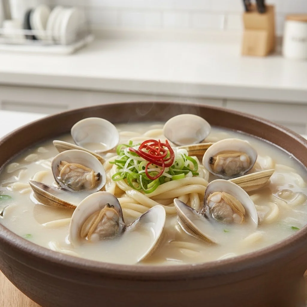 10분컷 초간편 백합칼국수 420g x 3개 상세10