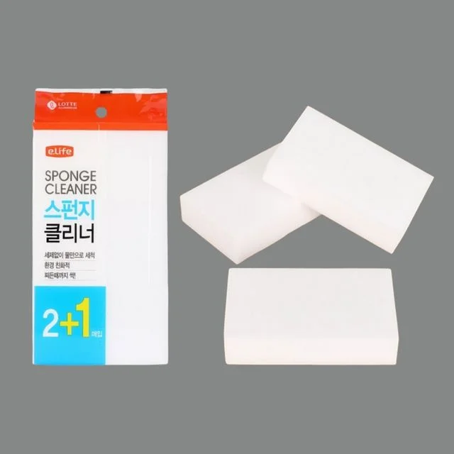 스펀지 클리너 3매입 블럭 찌든때 청소 세척 다용도 스폰지 대형 스펀지크리너
