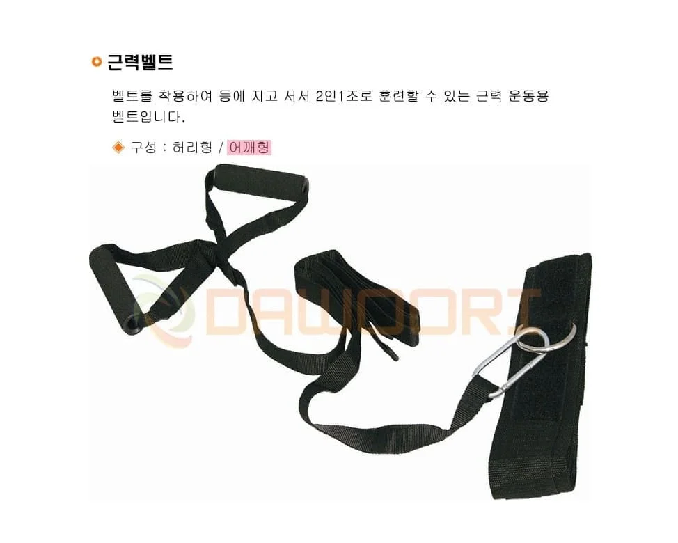 다우리 튜빙 밴드 스트레칭 근력 운동 어깨형 벨트 상세2