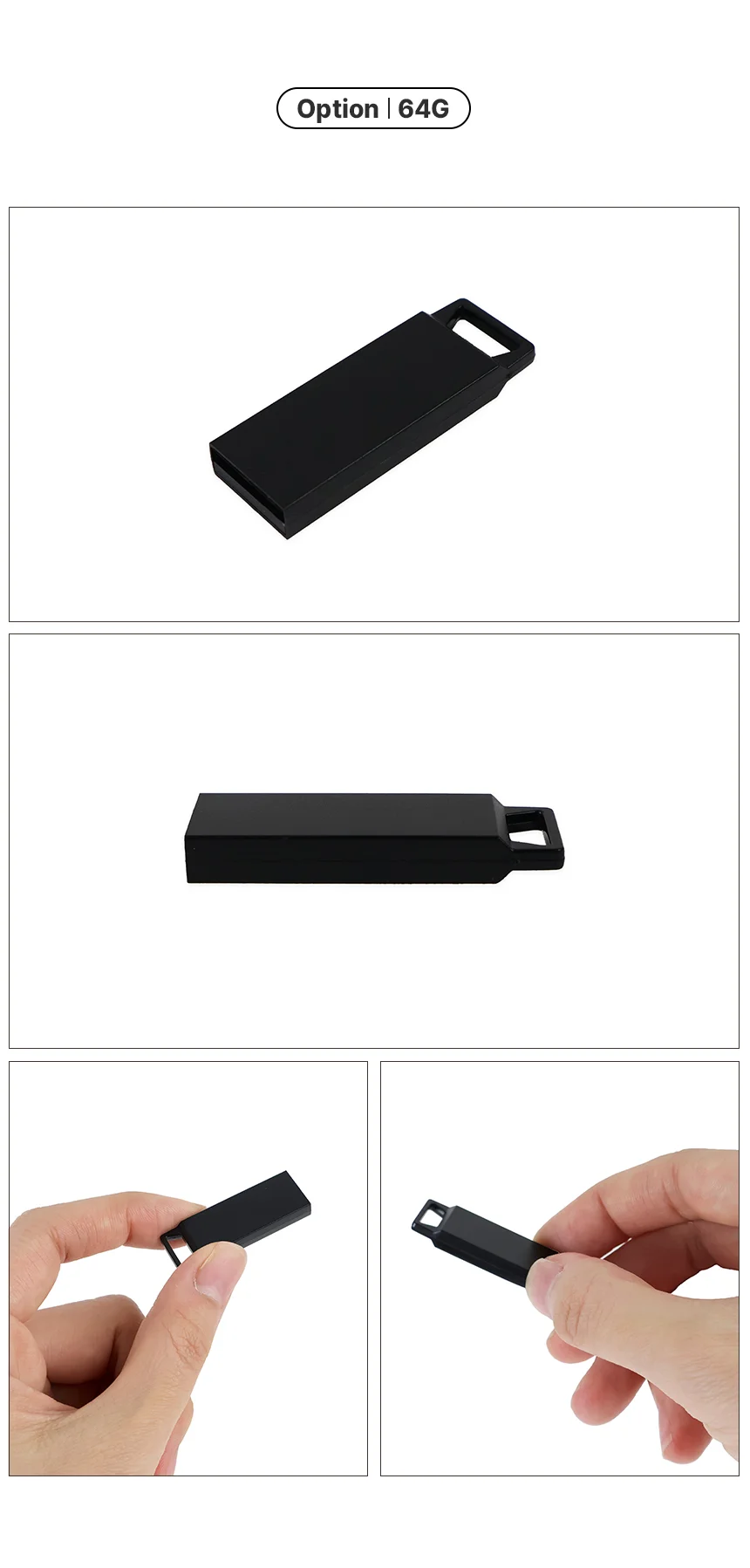 모던검정 USB 심플디자인USB 고리형유에스비 슬림형USB 상세2