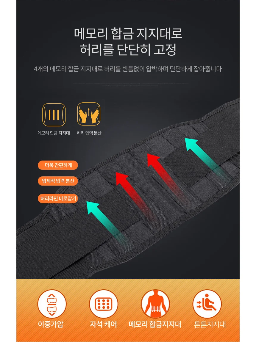 발열복대 허리 복부 배 찜질기 온열 벨트 핫팩 복대 상세3