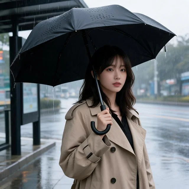 거꾸로 장우산 경량 UV 양산 방수커버 데일리 여행 여름 스타일 실사용