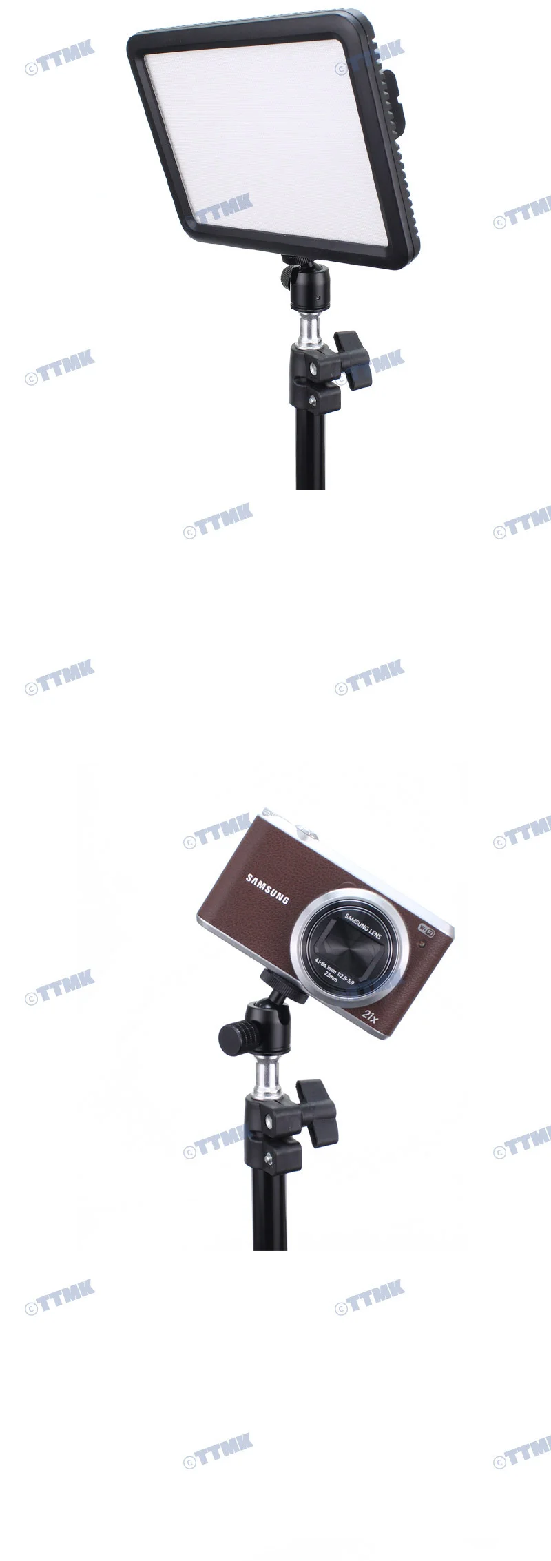 삼각대 알루미늄 볼헤드 마운트 카메라 LED 조명 K042 상세5