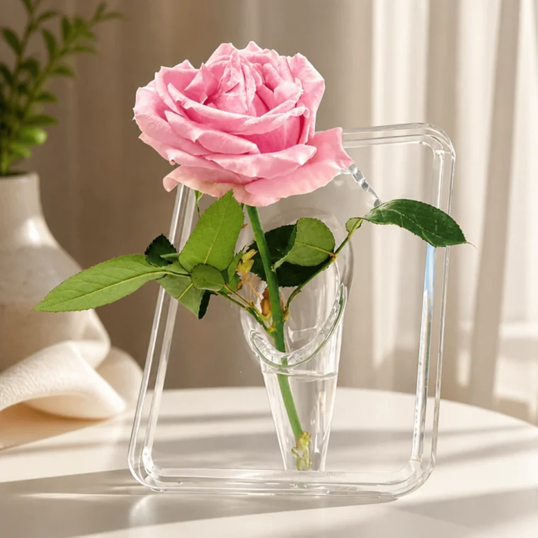 아크릴 액자형 꽃병 투명 디자인 화병 DD-13383