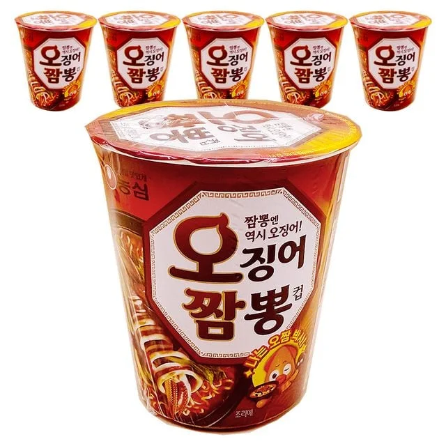 농심 오징어 짬뽕 소컵 67gx6개